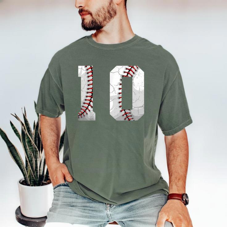 2016 10th Birthday Baseball Boys Kids Ten 10 Tenth Men's Comfort Colors T-Shirt