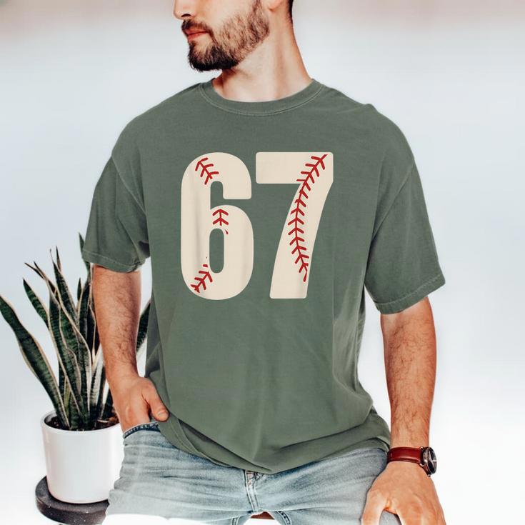 67 Baseball Six Seven 6 7 Meme 67 Men's Comfort Colors T-Shirt