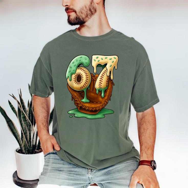 67 Ice Cream Drip Six Seven Baseball Men's Comfort Colors T-Shirt