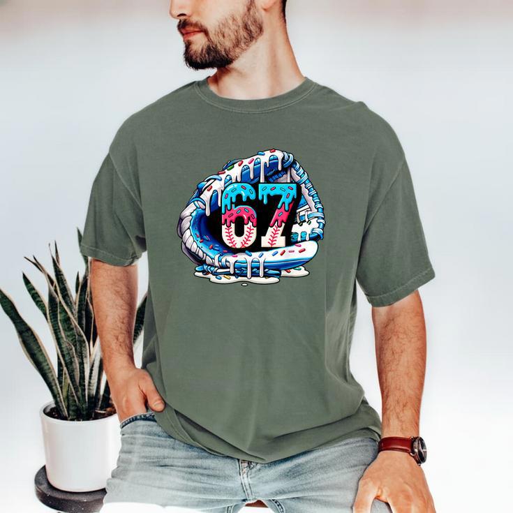 67 Meme Slang Baseball Glove Drip Ice Cream Six Seven 6 7 Men's Comfort Colors T-Shirt