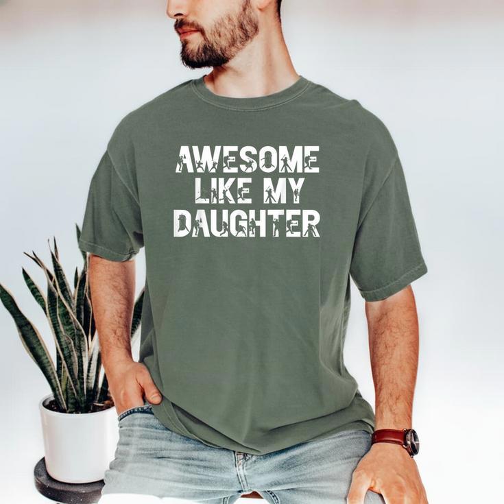 Awesome Like My Daughter Baseball Dad Father's Day Men's Comfort Colors T-Shirt