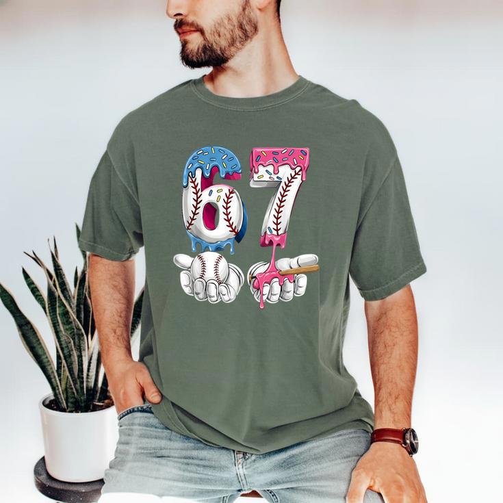 Baseball 67 Ice Cream Drip Six Seven Boys Girls Meme Men's Comfort Colors T-Shirt