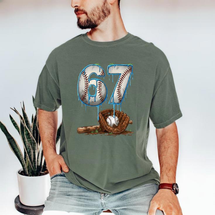 Baseball 67 Six Seven Meme 6-7 Drip Baseball Boys Men Men's Comfort Colors T-Shirt