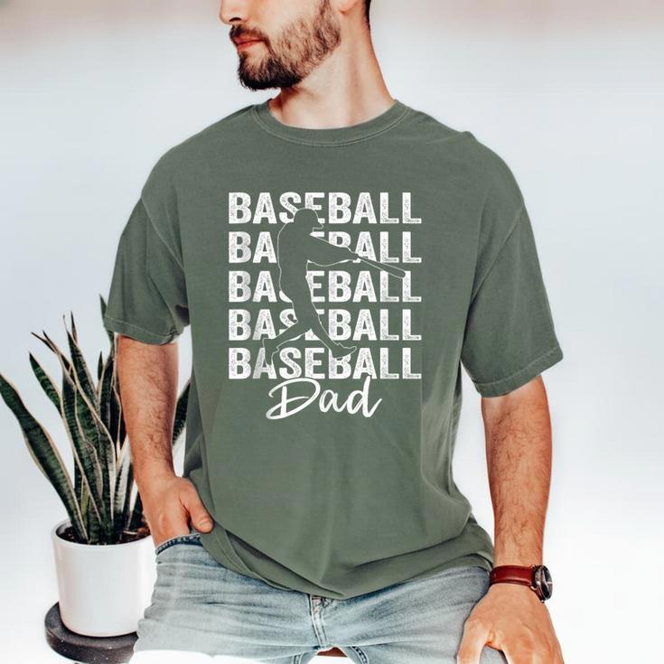 Baseball Dad Baseball Bat Sports Father's Day Men Men's Comfort Colors T-Shirt