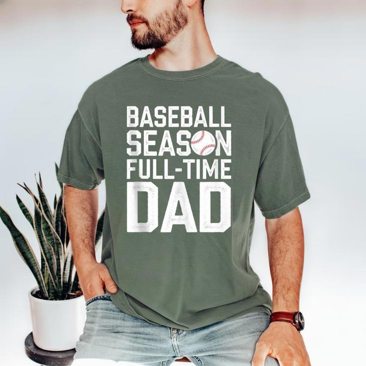 Baseball Dad Father Homerun Fathers Day Baseball Lovers Men's Comfort Colors T-Shirt