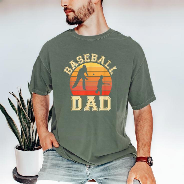 Baseball Dad Father Son Proud Daddy Papa Grandpa Sports Men's Comfort Colors T-Shirt