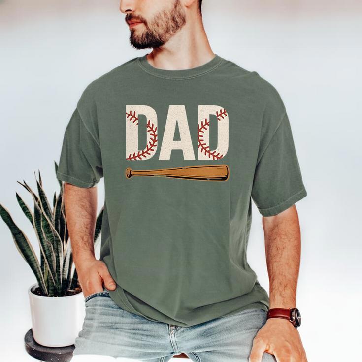 Baseball Dad Novelty Sports Love Fathers Day Men's Comfort Colors T-Shirt