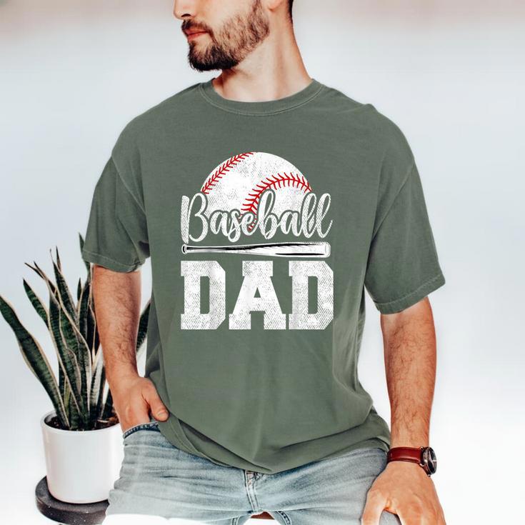Baseball Dad Baseball Player Game Day Father's Day Men's Comfort Colors T-Shirt