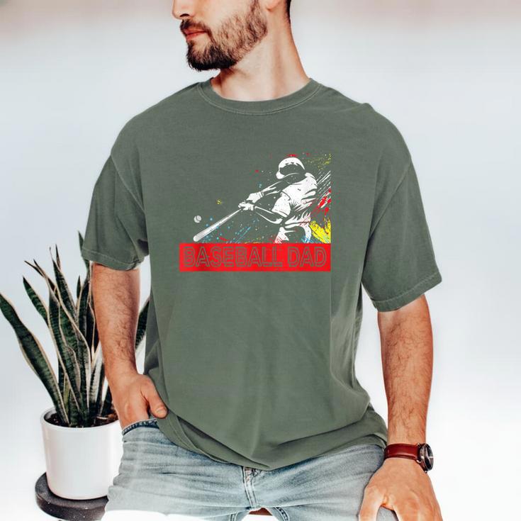 Baseball Dad Baseball Pop Art Baseball Sport Team Men's Comfort Colors T-Shirt