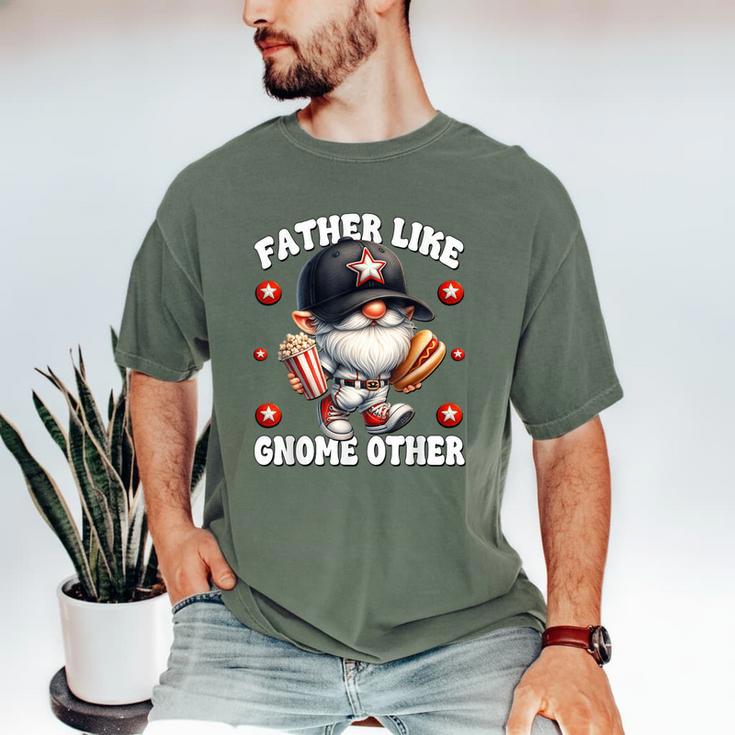 Baseball Dad Saying Hot Dog Gnome Pun For Fathers Day Men's Comfort Colors T-Shirt