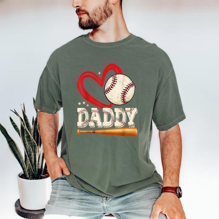 Baseball Daddy Baseball Heart Family Matching Men's Comfort Colors T-Shirt
