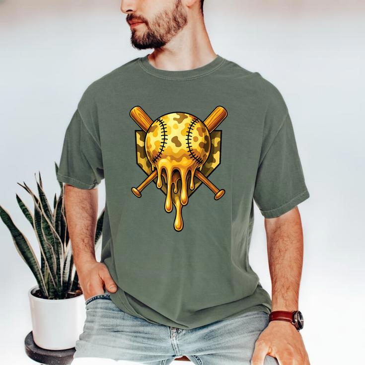 Baseball Drip Ice Cream Camo Cool Men's Comfort Colors T-Shirt