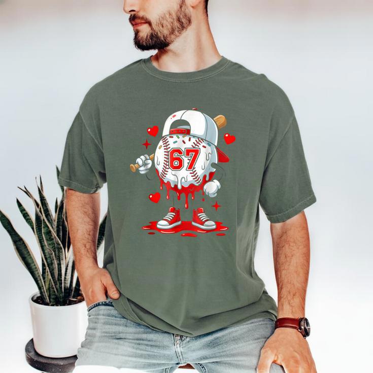 Baseball Drip Icecream Valentine 67 Meme Tees Men Youth Boys Men's Comfort Colors T-Shirt