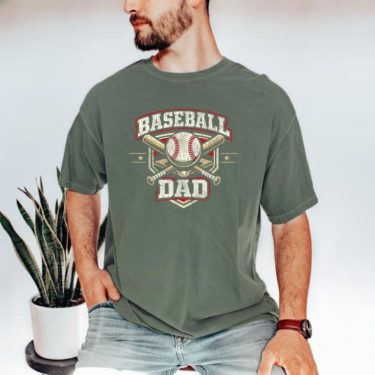 Baseball Fan Dad Father Vintage Baseball Dad Men's Comfort Colors T-Shirt