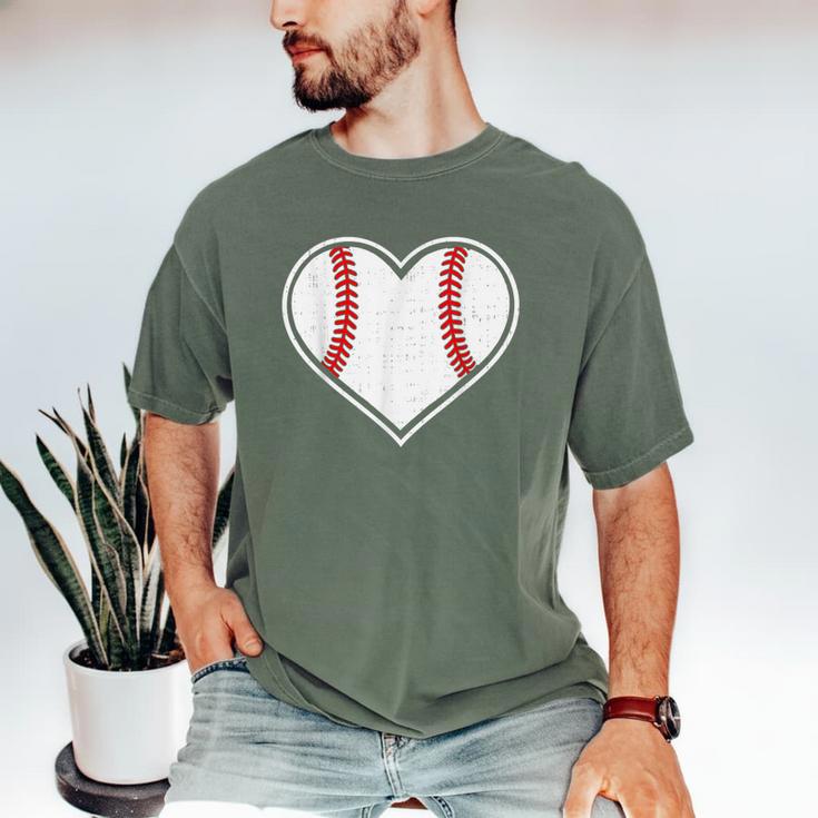 Baseball Heart Love Sport Valentines Day Men Women Boys Kids Men's Comfort Colors T-Shirt