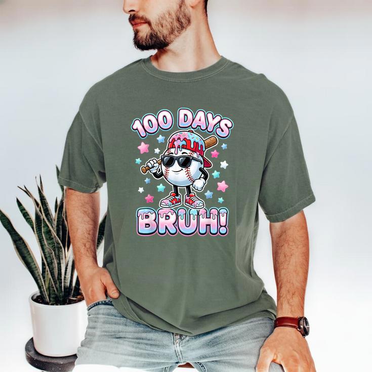 Baseball Ice Cram Drip 100 Days Of School 100th Boys Youth Men's Comfort Colors T-Shirt