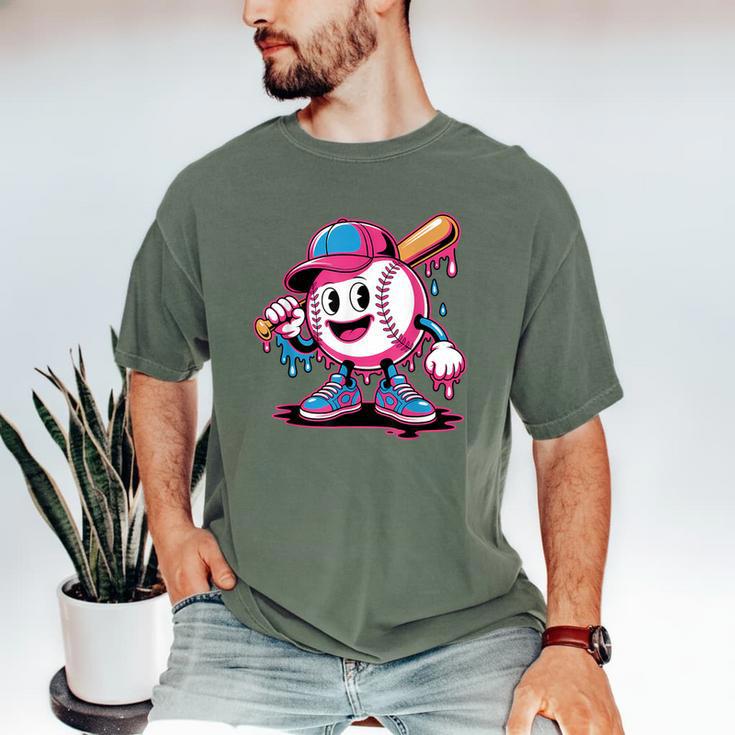 Baseball Ice Cream Shirt Cool Baseball Drip For Boys Men's Comfort Colors T-Shirt