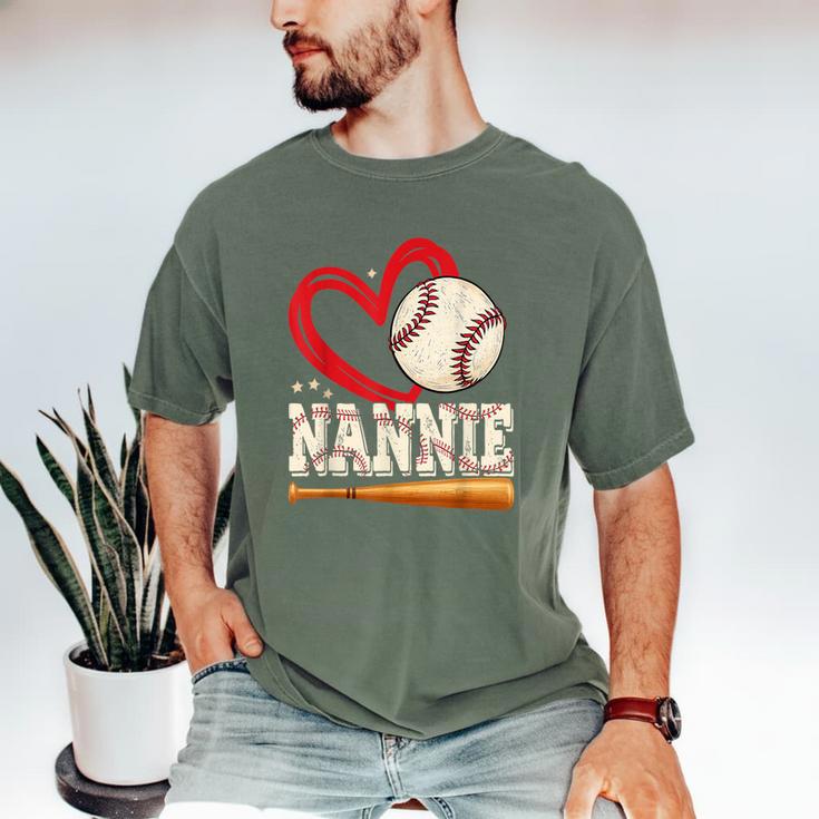 Baseball Nannie Baseball Heart Family Matching Men's Comfort Colors T-Shirt