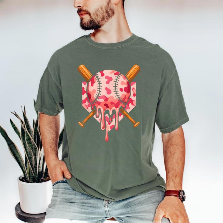 Baseball Pink Camo Ice Cream Youth Boys Girls Men's Comfort Colors T-Shirt