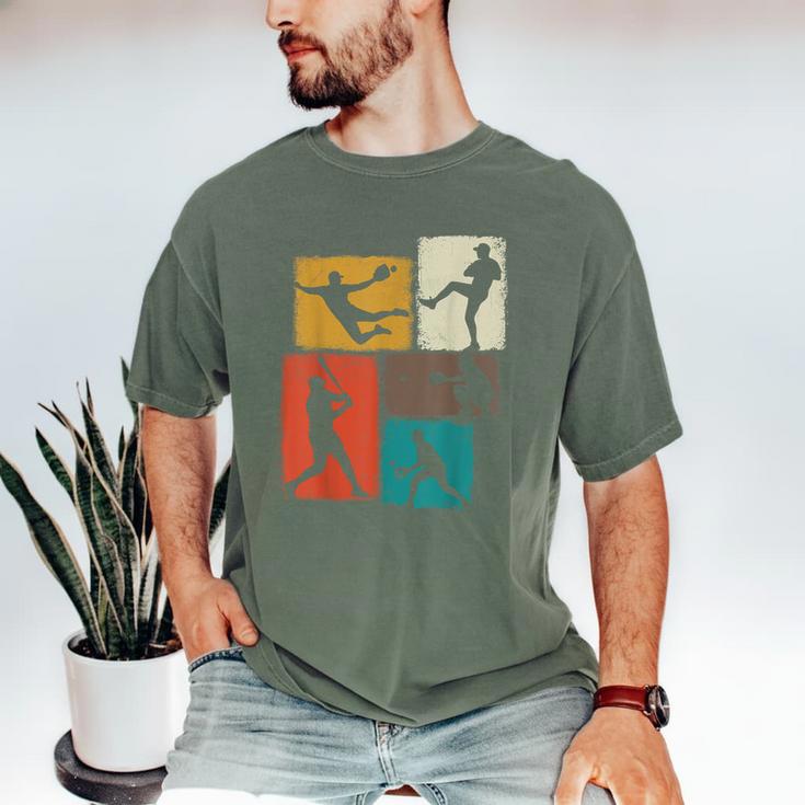 Baseball Player Collage Men Kids Coach Youth Boys Men's Comfort Colors T-Shirt