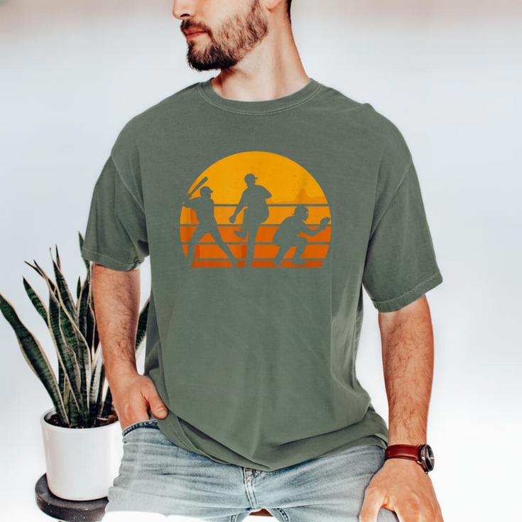 Baseball Tee Sunset Silhouette Players Men Women Kids Men's Comfort Colors T-Shirt