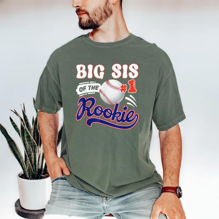 Big Sis Rookie Of Year 1st Birthday Baseball Theme Matching Men's Comfort Colors T-Shirt