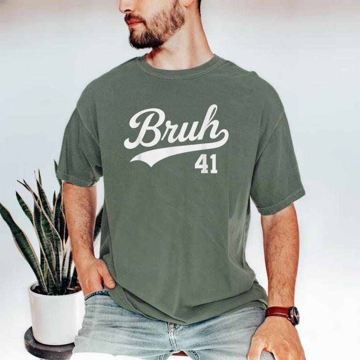 Bruh Baseball Style Number 41 Sports Bro Slang Meme Brother Men's Comfort Colors T-Shirt