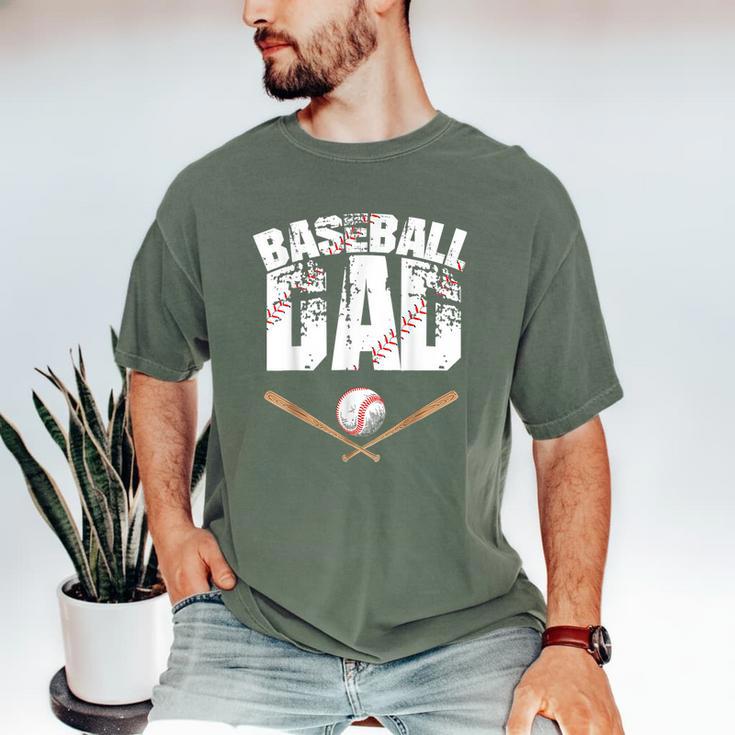 Fathers Day Baseball Dad Men's Comfort Colors T-Shirt