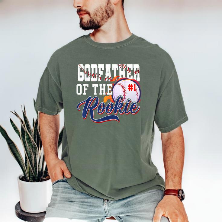 Godfather Rookie Of Year 1st Birthday Baseball Theme Men's Comfort Colors T-Shirt