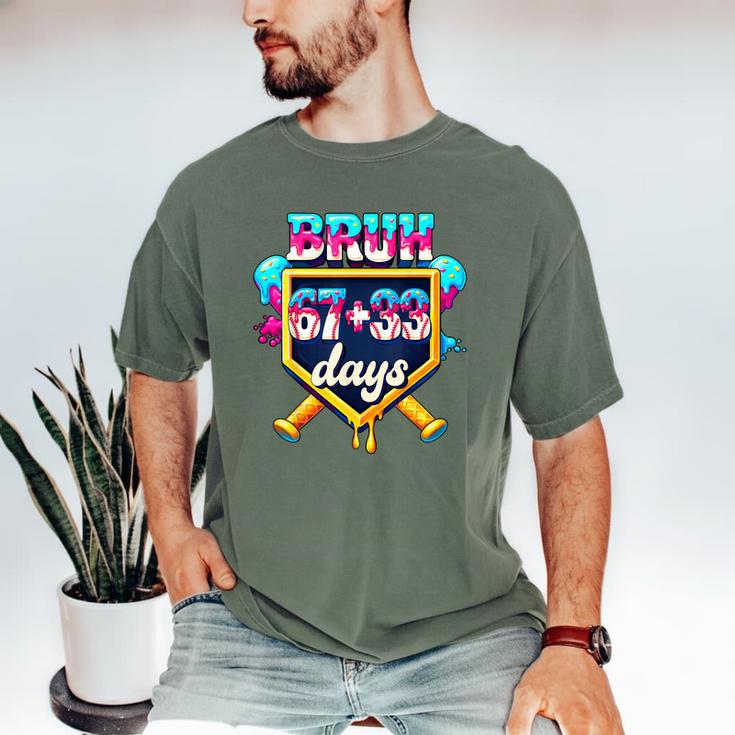 Happy 6733 Days Of School Baseball Drip 100th Day Of School Men's Comfort Colors T-Shirt