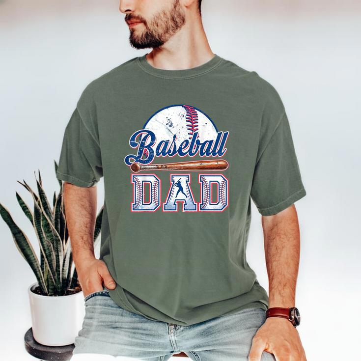 Retro Baseball Dad Game Day Sport Dad Father's Day Men's Comfort Colors T-Shirt