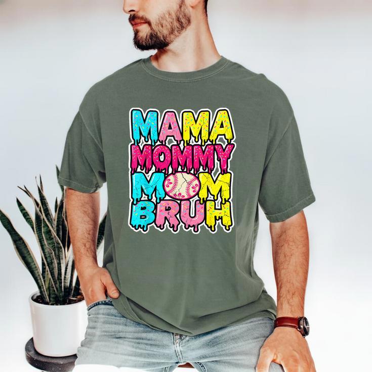 Retro Mama Mommy Mom Bruh Baseball Women Girls Men's Comfort Colors T-Shirt