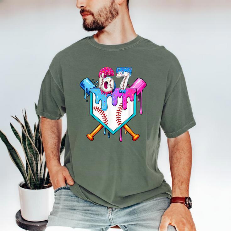 Six Seven Baseball Respect The Drip Boys Baseball Men's Comfort Colors T-Shirt
