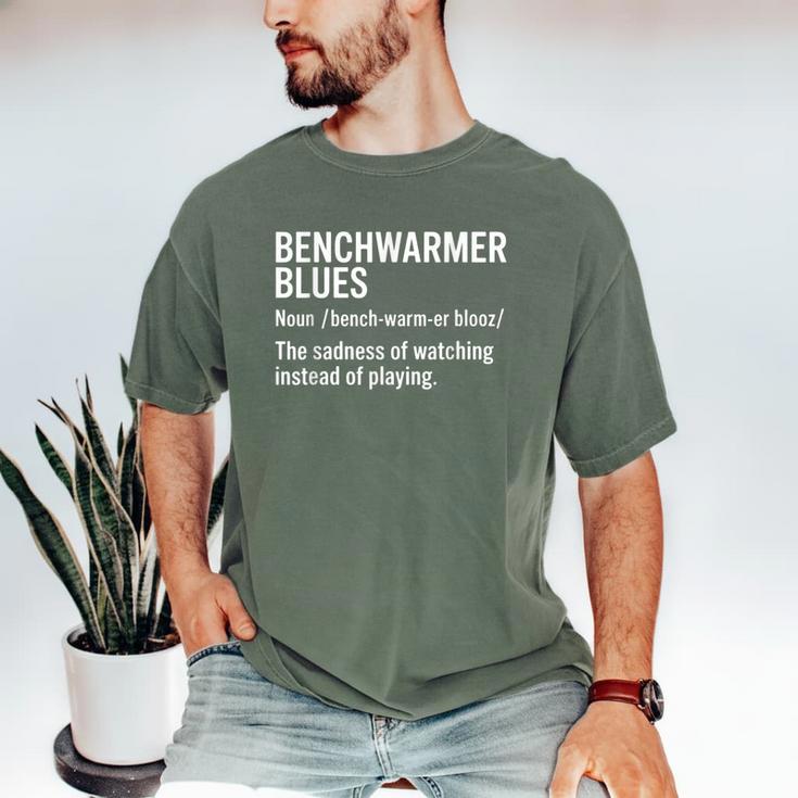 Sport Definition Baseball Soccer Benchwarmer Blues Men's Comfort Colors T-Shirt