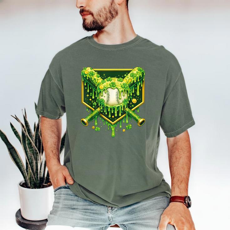 St Patrick's Day Baseball Boys Ice Cream Drip Youth Kids Men's Comfort Colors T-Shirt