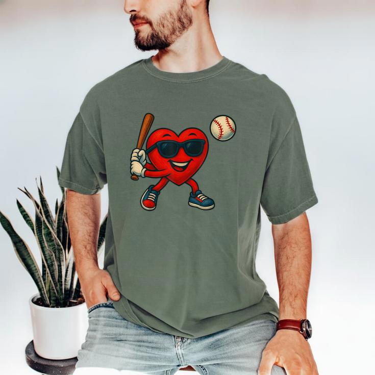 Valentines Day Baseball Red Heart Love Boys Kids Tee Men's Comfort Colors T-Shirt