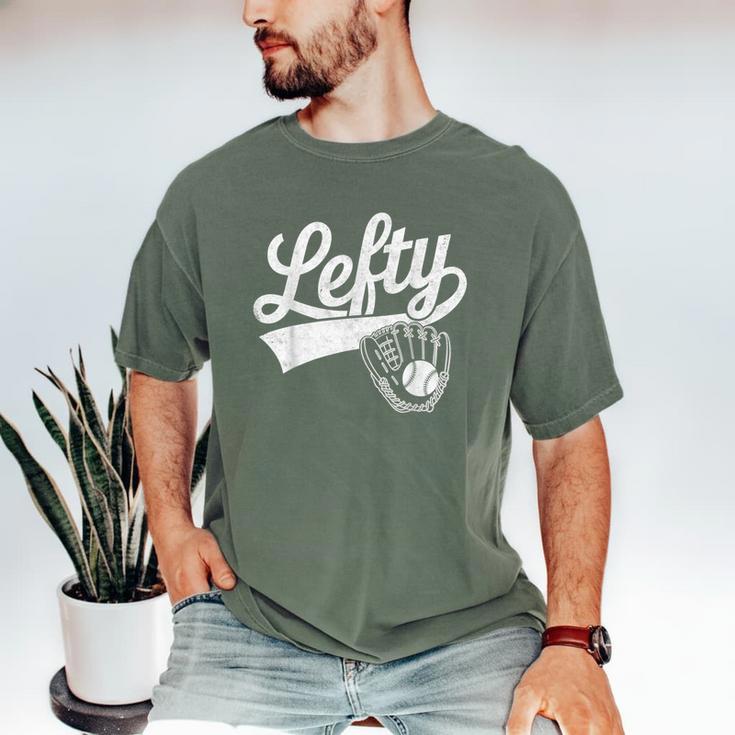 Vintage Baseball Tee Lefty Left Handed Baseball Player Men's Comfort Colors T-Shirt