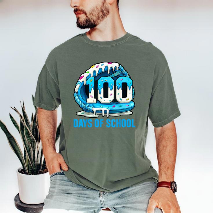 100 Days Of School Baseball Drip Ice Cream Kid Boy 100th Day Men's Comfort Colors T-Shirt 100 Days Of School Baseball Drip Ice Cream Kid Boy 100th Day Men's Comfort Colors T-Shirt