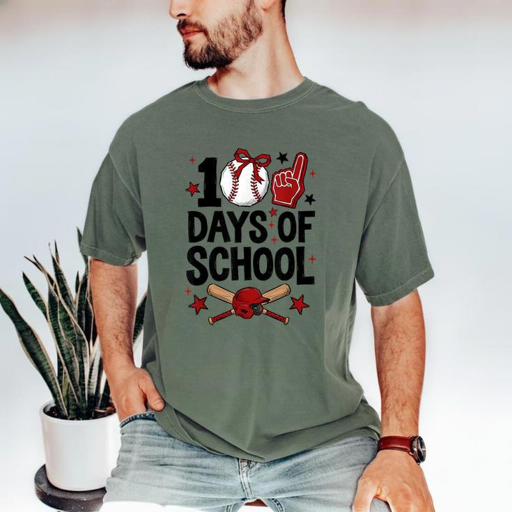 100 Days Of School Coquette Bow Baseball 100th Day Girl Kid Men's Comfort Colors T-Shirt 100 Days Of School Coquette Bow Baseball 100th Day Girl Kid Men's Comfort Colors T-Shirt