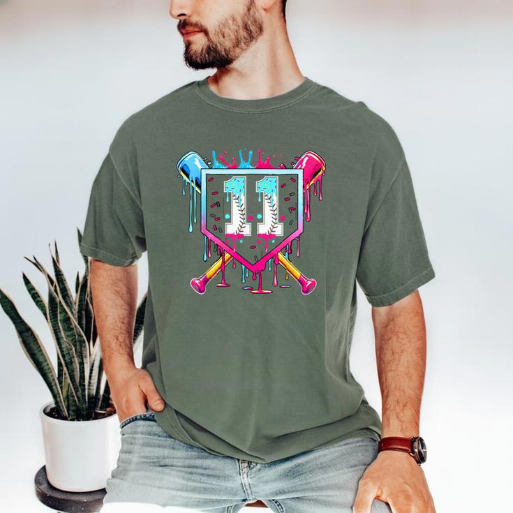 11th Birthday Boys Baseball Ice Cream Drip Boys Baseball Men's Comfort Colors T-Shirt 11th Birthday Boys Baseball Ice Cream Drip Boys Baseball Men's Comfort Colors T-Shirt