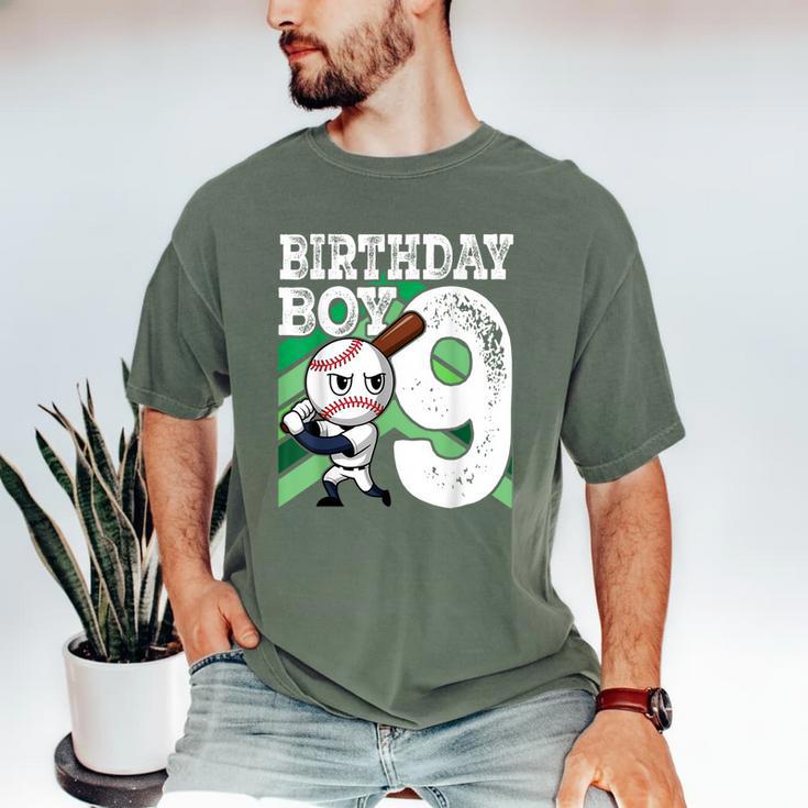 9th Birthday Baseball Birthday Party 9th Birthday Boy Men's Comfort Colors T-Shirt 9th Birthday Baseball Birthday Party 9th Birthday Boy Men's Comfort Colors T-Shirt