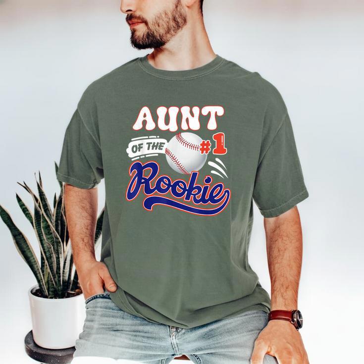 Aunt Rookie Of Year 1st Birthday Baseball Theme Matching Men's Comfort Colors T-Shirt
