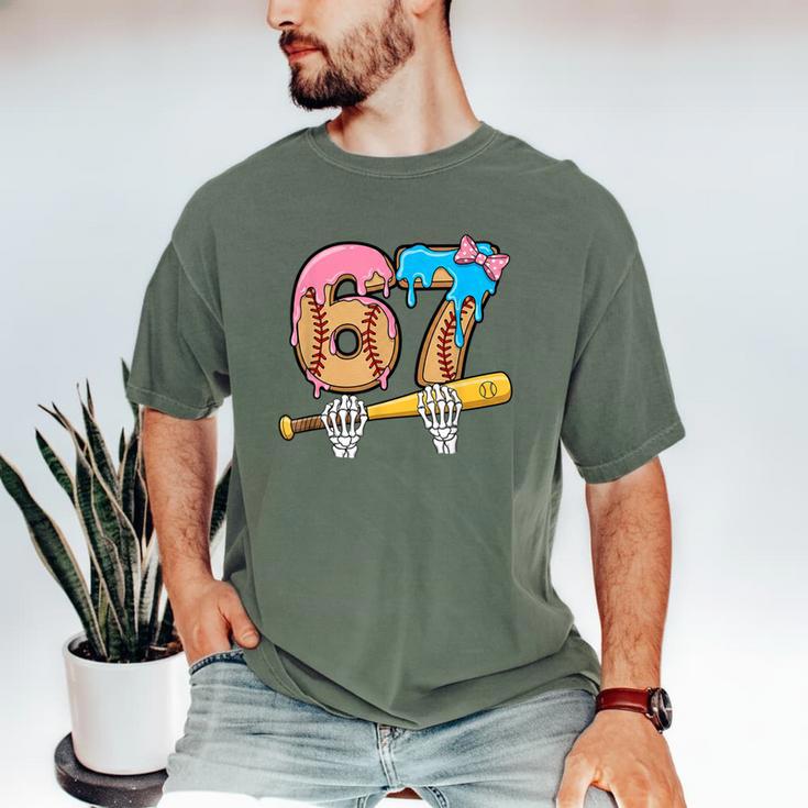 Baseball 67 Ice Cream Drip Skeleton Six Seven Boys Meme Men's Comfort Colors T-Shirt