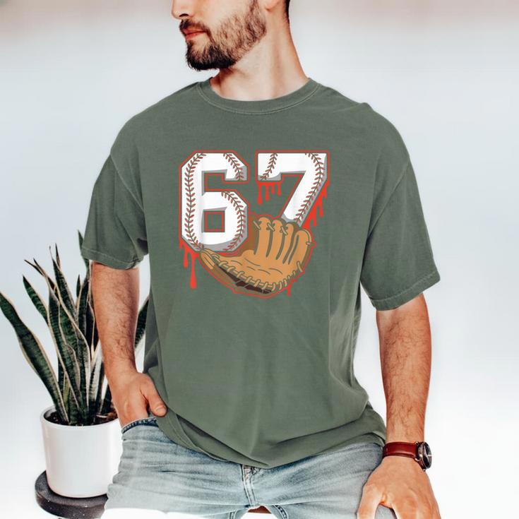 Baseball 67 Six Seven Alpha Slang 6 7 Meme Kids Teachers Boy Men's Comfort Colors T-Shirt Baseball 67 Six Seven Alpha Slang 6 7 Meme Kids Teachers Boy Men's Comfort Colors T-Shirt