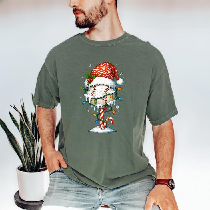 Baseball Christmas Ball Hat Snow Winter Premium Tri-Blend Men's Comfort Colors T-Shirt Baseball Christmas Ball Hat Snow Winter Premium Tri-Blend Men's Comfort Colors T-Shirt