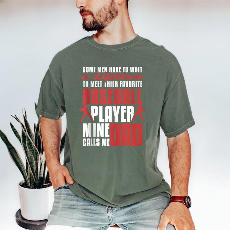 Baseball Dad Cute Love Home Run Pitcher Catcher Baseball Fan Men's Comfort Colors T-Shirt Baseball Dad Cute Love Home Run Pitcher Catcher Baseball Fan Men's Comfort Colors T-Shirt