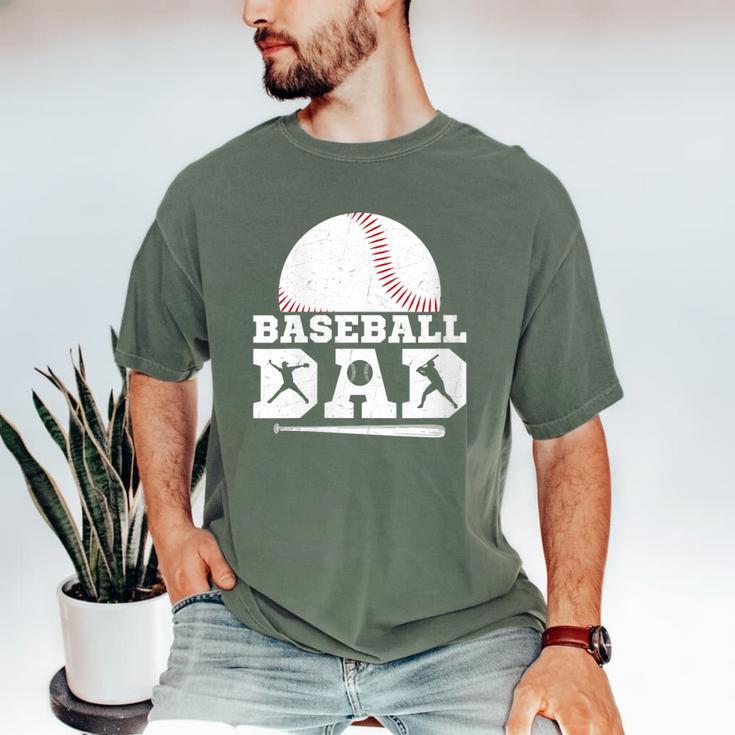 Baseball Dad Father Sport Fan Men's Comfort Colors T-Shirt Baseball Dad Father Sport Fan Men's Comfort Colors T-Shirt