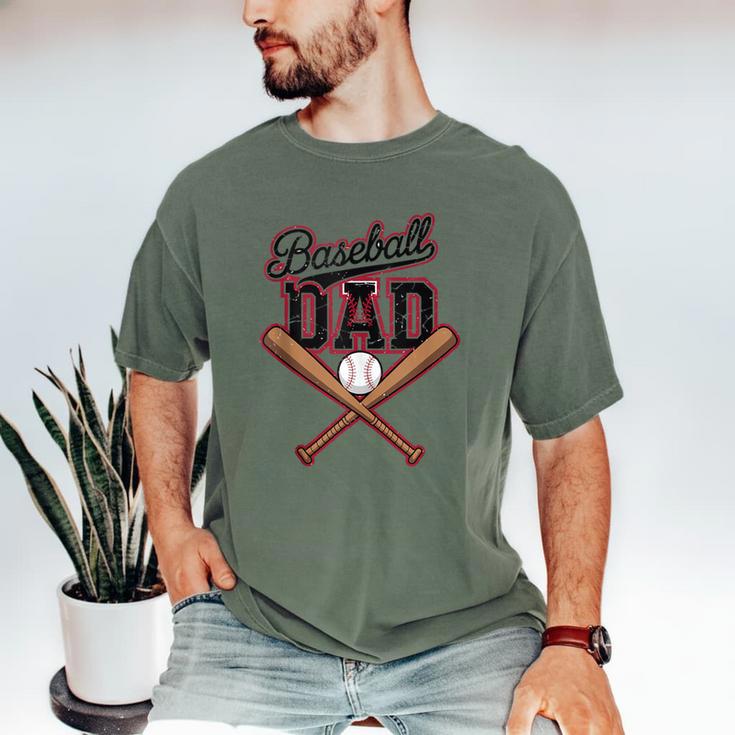 Baseball Dad Fathers Day Game Day Toddler Kids Sport Lovers Men's Comfort Colors T-Shirt