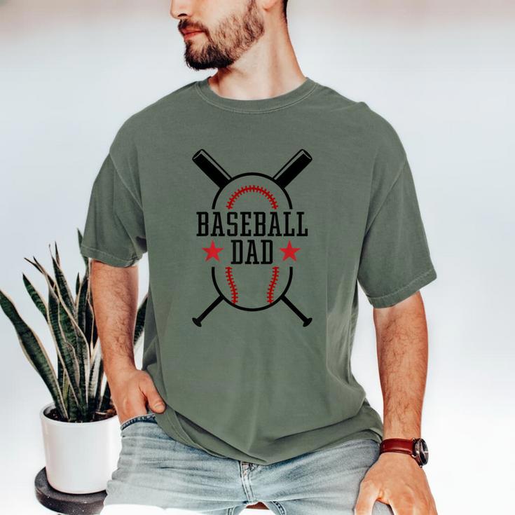 Baseball Dad Happy Fathers Day Wife Daughter Son Game Day Men's Comfort Colors T-Shirt Baseball Dad Happy Fathers Day Wife Daughter Son Game Day Men's Comfort Colors T-Shirt