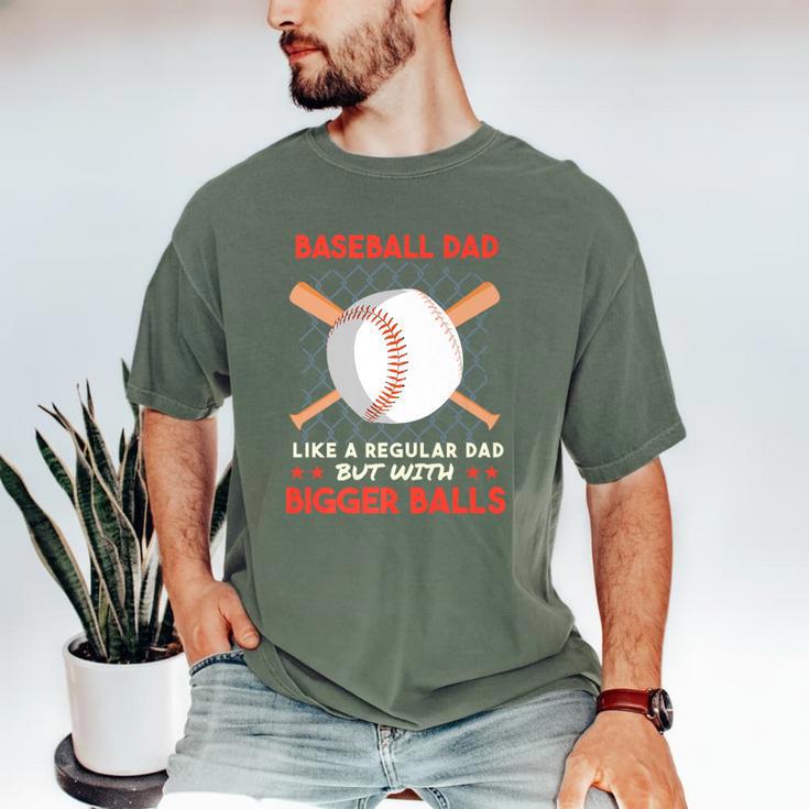 Baseball Dad Like a Regular Dad But With Bigger Balls Premium Men's Comfort Colors T-Shirt Baseball Dad Like a Regular Dad But With Bigger Balls Premium Men's Comfort Colors T-Shirt